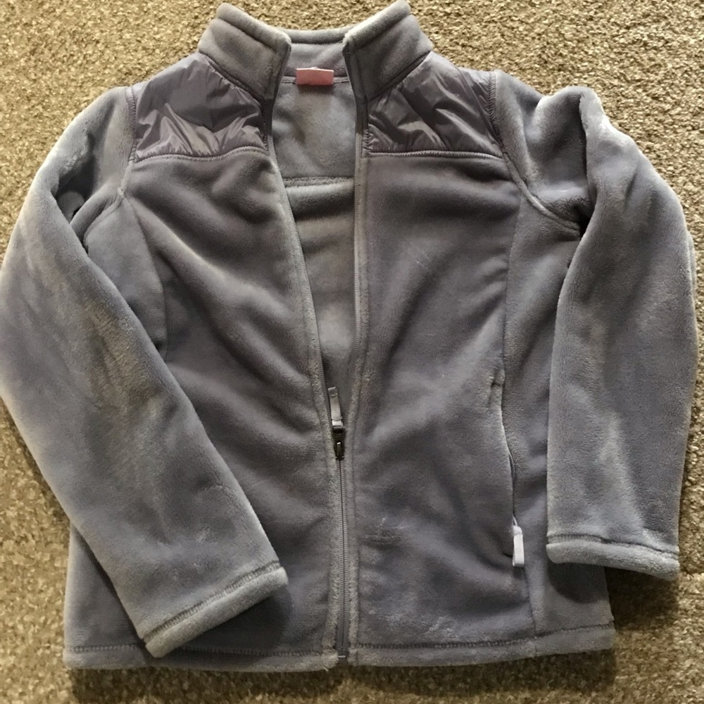 32 DEGREES Girls Mixed Media Fleece Jacket